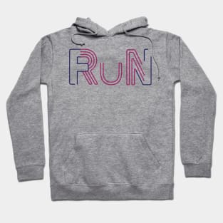 Fun Run Typography Linework Hoodie